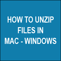 how to unpack zip files on mac