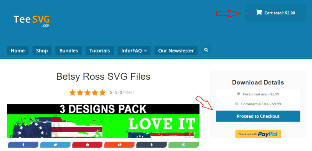 download page checkout - teesvg.com