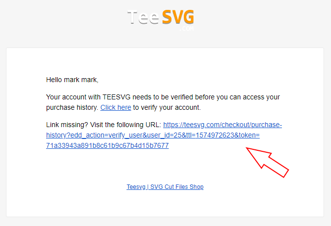 email verify account - teesvg.com