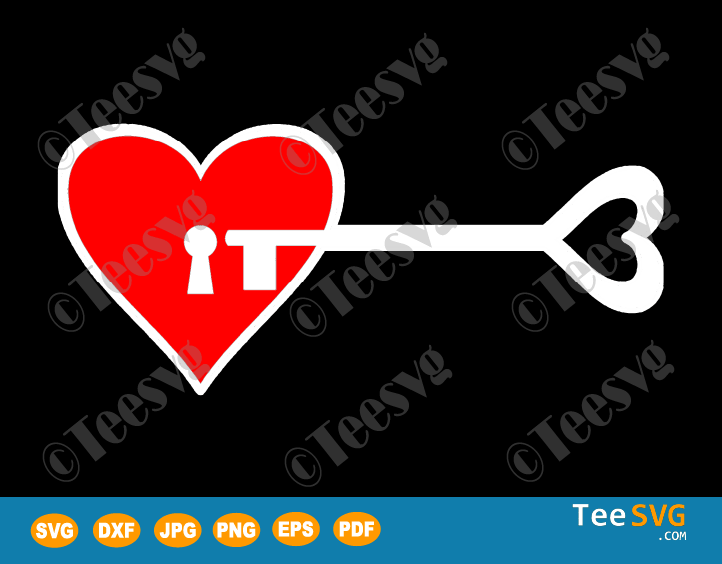 Download Heart Key Drawing Romantic Valentines Day Svg Teesvg