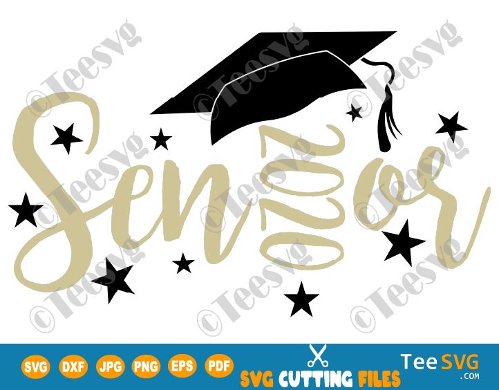 Senior 2020 SVG Cut File Senior Graduation Cap Design