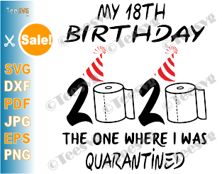 Download 18th Birthday Quarantine Svg Files The One Where I Was Quarantined 2020 My Eighteen Shirt Girls Boys Teesvg