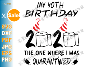 Download 40th Birthday Quarantine SVG files The One Where I Was ...