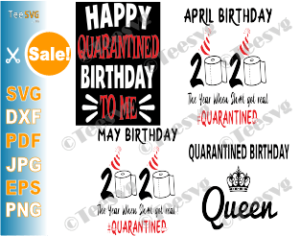 Download Quarantined Birthday SVG Bundle Quarantine Social ...