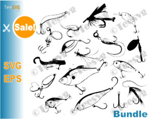 Download Fishing Lure Svg Bundle Fishing Hooks Vector Pattern Fly Fishing Lure Tumbler Decal Fisherman Print Fisher Gear Diy Cut Files Fish Clipart Teesvg