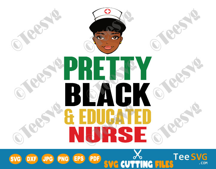 Download Pretty Black And Educated Nurse Svg Shirt Girl Boss Knockout Slice Black Nurses Png Teesvg Etsy Pinterest