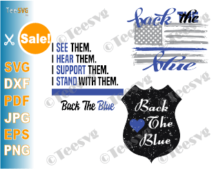 Back The Blue Svg Files Bundle Png Flag Vinyl Decal Sign Police Support Svg Silhouette Cricut Shirt Design Teesvg Etsy Pinterest