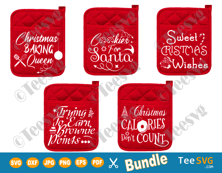 Download Christmas Pot Holder SVG Bundle Sayings DIY Cricut ...