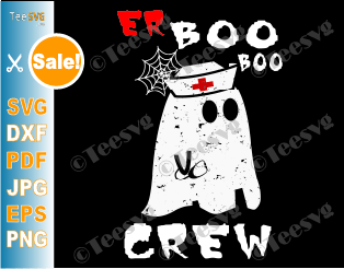 Er Boo Boo Crew SVG PNG Nurse Ghost Funny Halloween Paramedic Costume Shirt Emergency Nursing Gift for Nurses 2020 2021