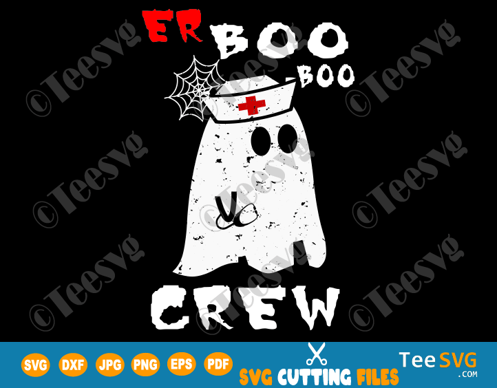 Download Er Boo Boo Crew SVG PNG Nurse Ghost Funny Halloween ...