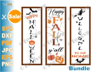 Download Happy Halloween Porch Sign SVG Bundle Fall yall Pumpkin ...