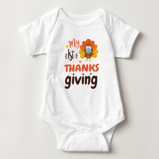 My 1st Thanksgiving SVG Quarantine Baby Turkey Mask SVG Baby's First