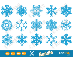 Download Snowflake SVG Cut File Bundle Frozen Snowflake SVG 15 ...