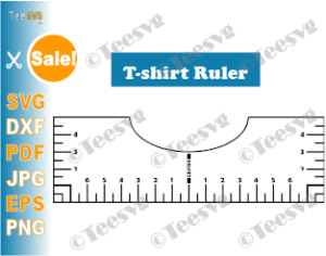 T-Shirt Ruler Guide for Vinyl Alignment Centering Tool for Heat Press &  Cricut