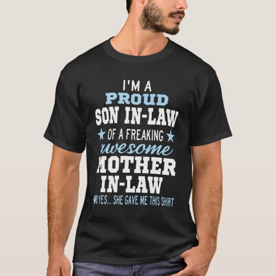 proud son in law of an awesome mother in law shirt