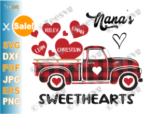 Download Nana's Sweethearts SVG PNG Personalized Grandma's ...