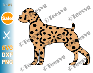 Boxer Mandala SVG File, Brown Boxer Dog Mandala SVG, Puppy Vector, Dog Breeds SVG Files for Cricut