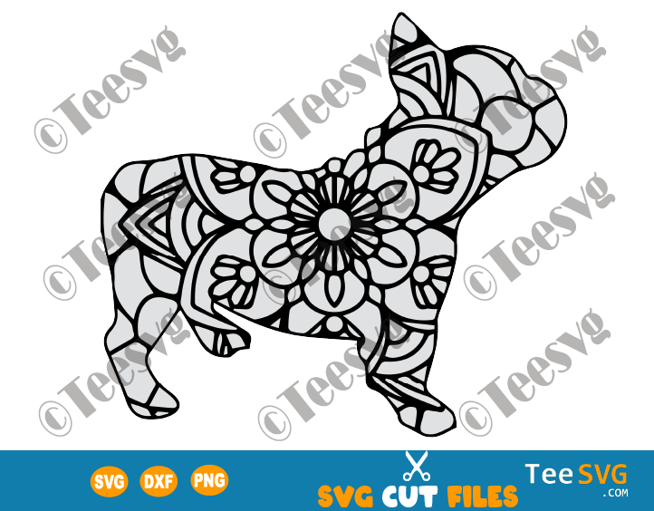 Download Jpg Png Personal Use French Bulldog Mandala Svg Cut File Svg Frenchie Eps Dxf Clip Art Art Collectibles