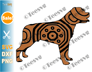 Rottweiler Mandala SVG, Rottie SVG File Vector, Dog Mandala SVG, Puppy Art, Dog Breeds SVG Files for Cricut