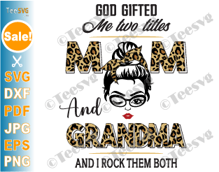 I Have Two Titles Mom and Meme Svg I Rock Them Both Grandma 