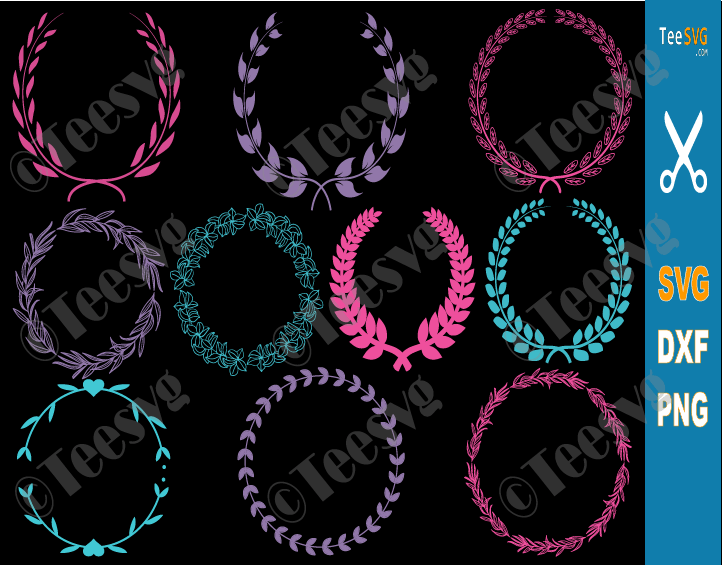 Laurel Wreath SVG, Keychain patterns SVG, Floral Wreath SVG, Keyring patterns SVG, Laurel weath SVG, Keychain SVG Monogram