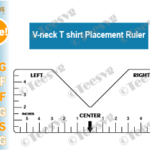 Tee Shirt Ruler SVG PDF Round Neck T shirt Ruler Guide SVG T-shirt  Alignment Ruler Printable Cricut Tool Template, Teesvg, , Pinterest