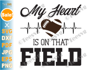 Custom Multiple Player My Heart is on That Field Football Mom 