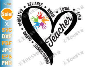 Teacher SVG, Character, Teacher Life SVG, Compassionate, Caring