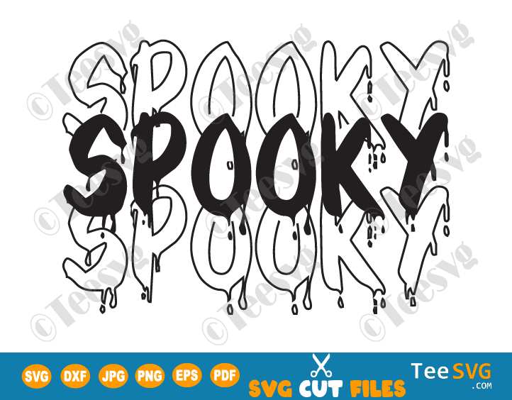 Spooky SVG, Halloween Shirt SVG, Spooky Shirt SVG, Spooky Vibes SVG, Halloween svg, Trick or Treat SVG, Ghost SVG, PNG, DCX Files for Cricut