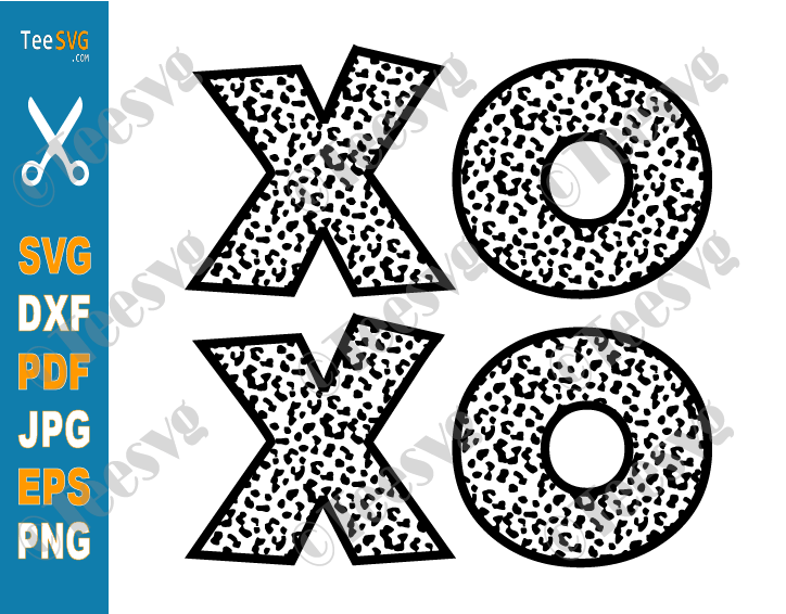 Leopard Print Xoxo SVG Valentine's Day SVG Cupid Cheetah Valentine