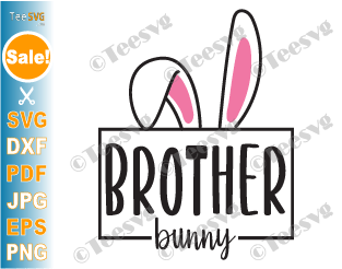Bunny Brother SVG Easter Bunny Ears