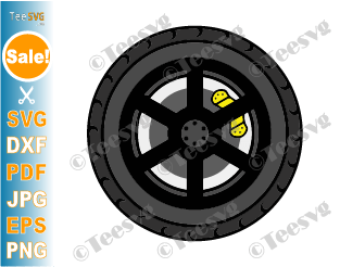 Tire SVG File Vector Clipart PNG