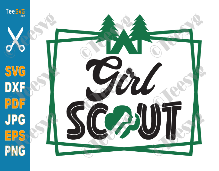 Girl Scout Trefoil SVG Files Camping Girl SVG PNG Girl Scout Logo SVG Symbol Troop Leader Summer Cricut Shirt