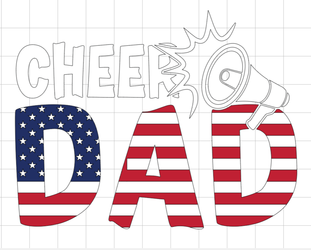 Cheer Dad SVG