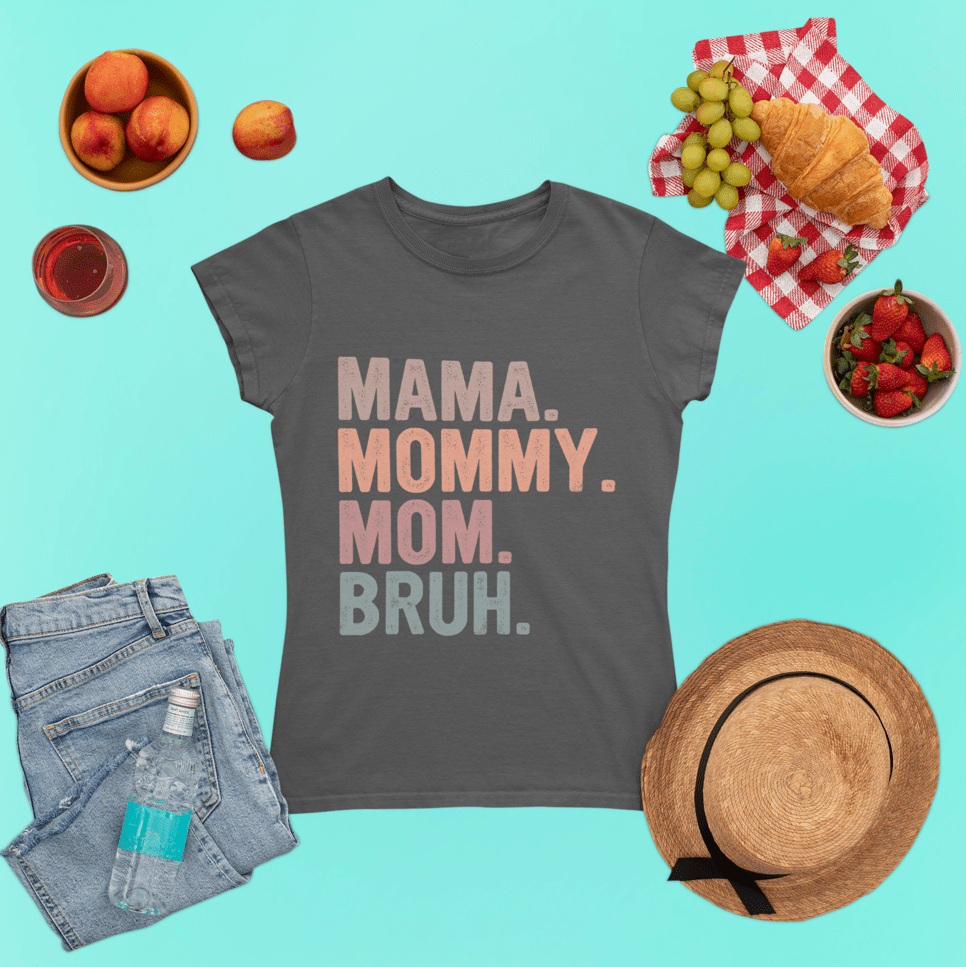 I Went From Mama to Mommy to Mom to Bruh Apron for Sale by CreativaArt