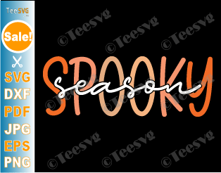 Spooky Season SVG, Spooky Season PNG, Halloween Shirt SVG, Spooky Vibes SVG, Fall SVG Files for Cricut, Sublimation Screen Print Designs Downloads