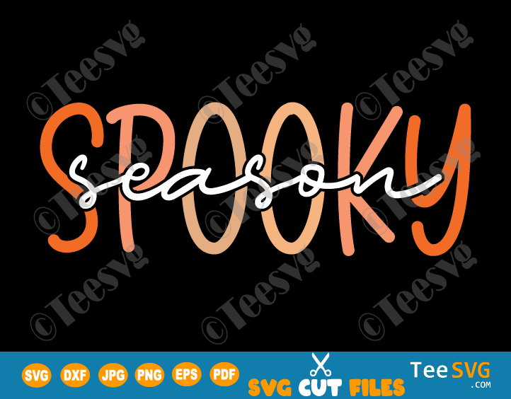It's Spooky Season SVG PNG CLIP ART | Spooky Halloween SVG | Holiday Season | Spooky Vibes SVG Shirt Graphics Design Images