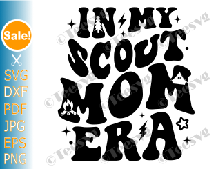 Scout Mom SVG PNG CLIPART In My Scout Mom Era Funny Cub Scout Leader Scouter Girl Outdoor Scouting Mother Cookie Cricut T shirt Designs (2)