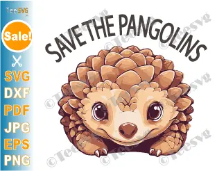 Pangolin Vector SVG PNG Clipart Save The Pangolins Conservation Awareness Charity Graphic Design Images Craf