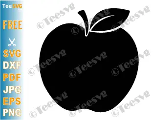 Free Apple Silhouette CLIPART Black JPG SVG PNG with Transparent Background Download.
