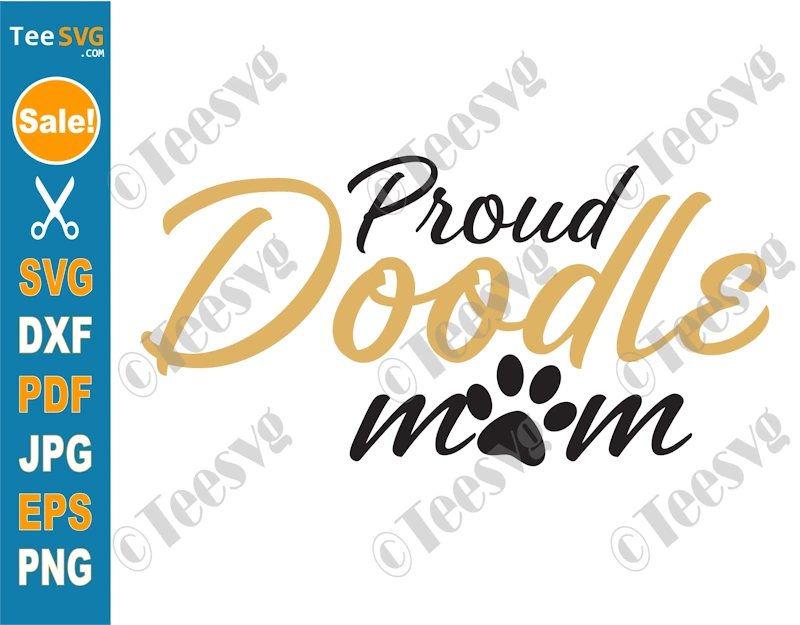 Mom Doodle Mama SVG PNG Design Proud Mother Goldendoodle Bernedoodle Aussiedoodle Labradoodle Cavapoo Sheepadoodle Owner Mommy Art