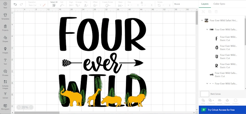 Four Ever Wild SVG PNG.
