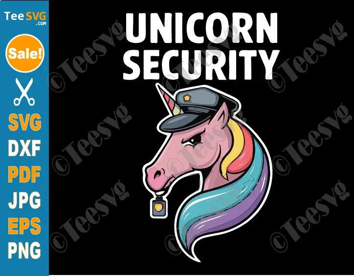 Unicorn Security svg png Dad Halloween Men Cricut Shirt Design